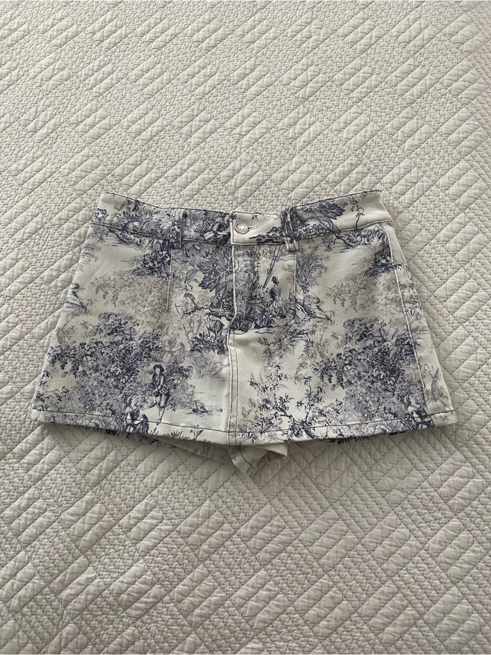 Sky to Moon Denim Skort with Beautiful Details